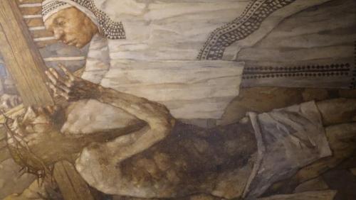 Niektóre szczegóły z obrazów Golgoty Jasnogórskiej Jerzego Dudy-Gracza 