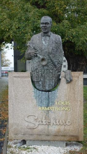 Częstochowa – rzeźba Louisa Armstronga